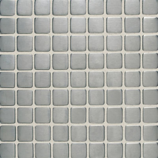 Picture of Daltile - Metallica Mosaics 1x1 Mosaic Brushed Stainless Steel