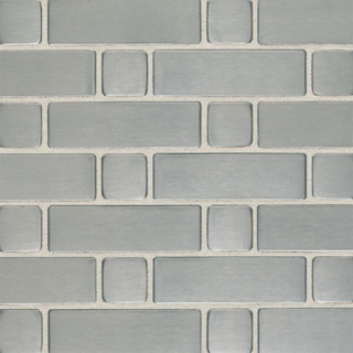 Picture of Daltile - Metallica Mosaics Basketweave (Large) Mosaic Brushed Stainless Steel