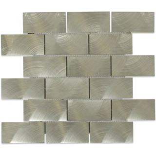 Picture of SOHO Studio Corp - Aluminum Mosaic 2 x 4 Silver