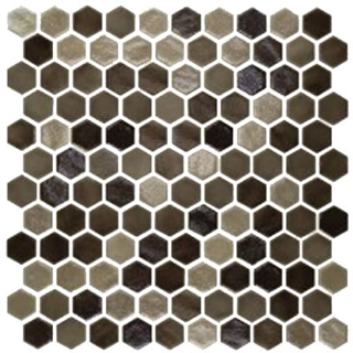 Picture of Eleganza Tiles - Onix Hexagon Blends Tan Malla