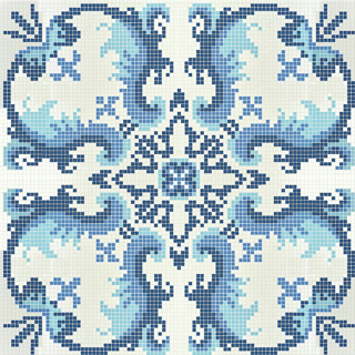 Picture of Bisazza Mosaico - Decori Opus Romano - Olimpia Olimpia Blue