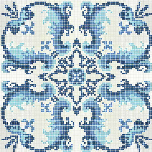 Picture of Bisazza Mosaico - Decori Opus Romano - Olimpia Olimpia Blue