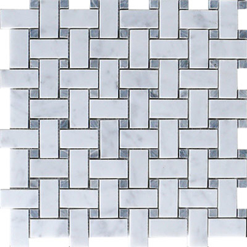 Picture of Stone Collection - Bianco Carrara Mosaic Basketweave Bianco Carrera Polished