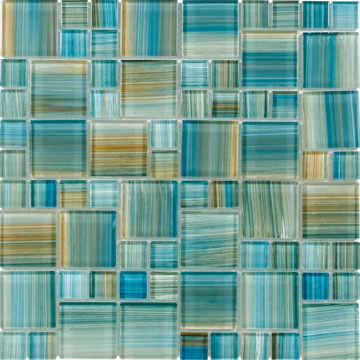 Picture of Aqua Art-Brushed Mosaic Aquamarine Brush