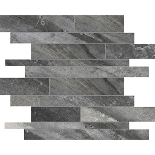 Picture of Anatolia Tile & Stone - Evolution Random Strip Mosaic Carbon