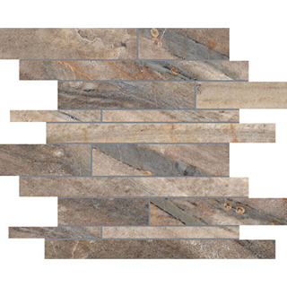 Picture of Anatolia Tile & Stone - Evolution Random Strip Mosaic Earth
