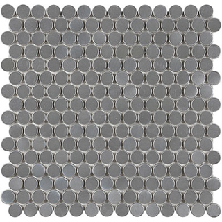 Picture of Anatolia Tile & Stone - Stainless Steel Interlocking Mosaic Penny Round