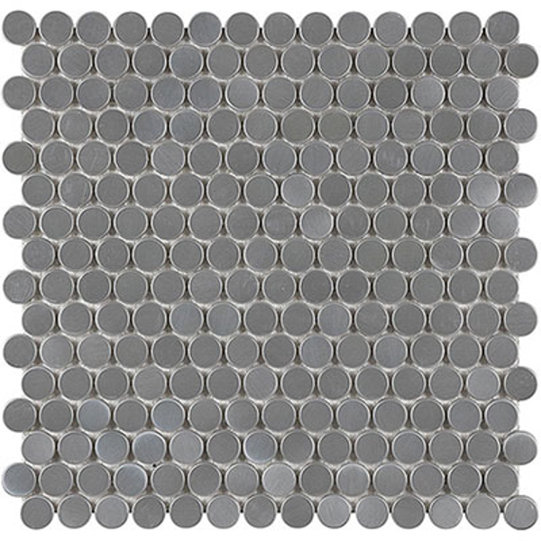 Picture of Anatolia Tile & Stone - Stainless Steel Interlocking Mosaic Penny Round