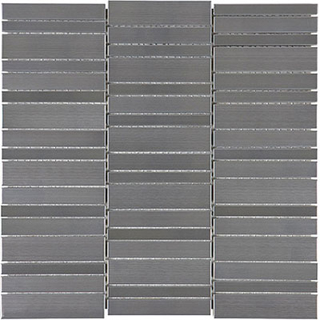 Picture of Anatolia Tile & Stone - Stainless Steel Random Mosaic Random Stacked