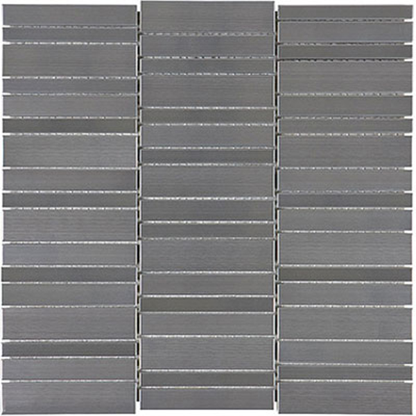 Picture of Anatolia Tile & Stone - Stainless Steel Random Mosaic Random Stacked