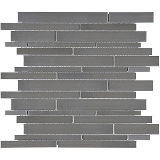 Picture of Anatolia Tile & Stone - Stainless Steel Random Mosaic Random Strip