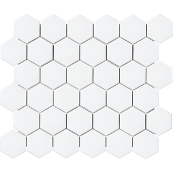 Picture of Anatolia Tile & Stone - Soho 2 Inch Hexagon Mosaic Canvas White