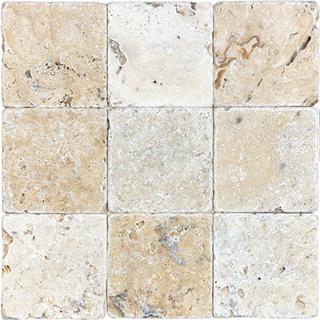 Picture of Anatolia Tile & Stone - Travertine 4 x 4 Picasso