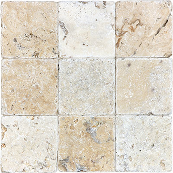 Picture of Anatolia Tile & Stone - Travertine 4 x 4 Picasso