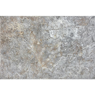 Picture of Anatolia Tile & Stone - Travertine Chiseled & Brushed 16 x 24 Silver Ash