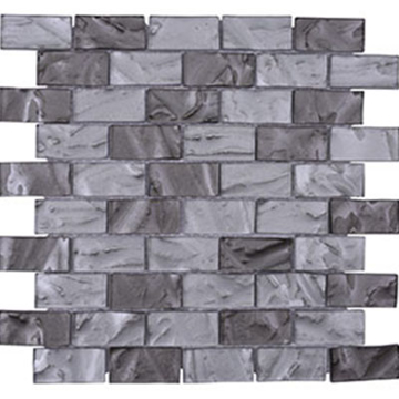 Picture of Vetromani - Barcelona 3D Wavy Brick Metallic Shades of Grey