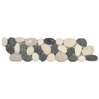 Picture of Bati Orient - Pebbles Rectified Matte Border White/Black/Beige
