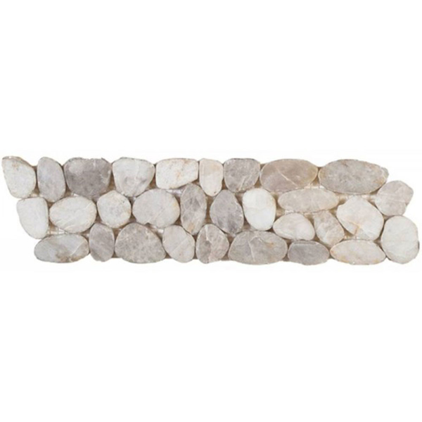 Picture of Bati Orient - Pebbles Sliced Polished Border Grey