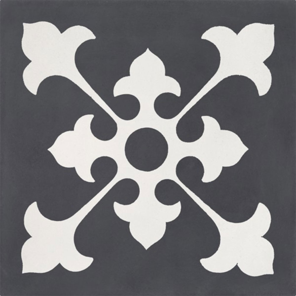 Picture of Bati Orient - Cement Tiles Classic Off White Antracite