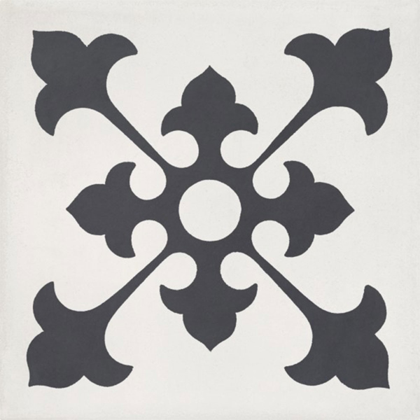 Picture of Bati Orient - Cement Tiles Classic Antracite Off White