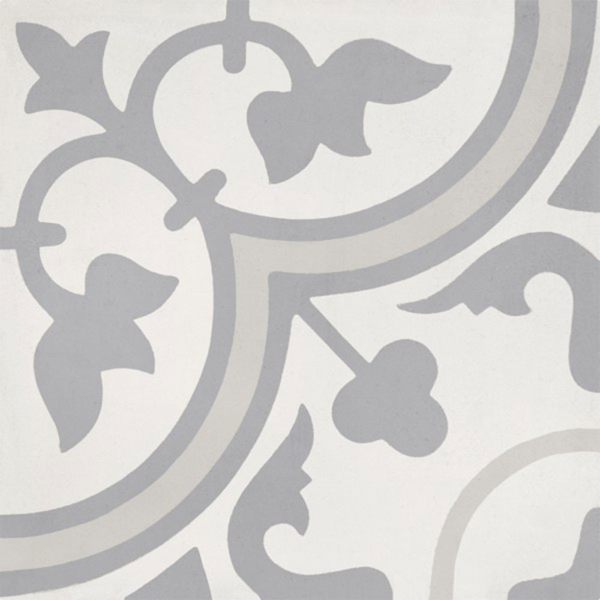 Picture of Bati Orient - Cement Tiles Classic Off White Dark Grey/Light Grey