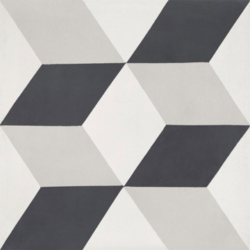 Picture of Bati Orient - Cement Tiles Modern Off White Antracite