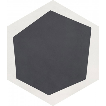 Picture of Bati Orient - Cement Tiles Modern Hexagon Off White/Antracite