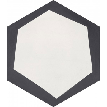 Picture of Bati Orient - Cement Tiles Modern Hexagon Antracite/Off White