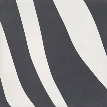 Picture of Bati Orient - Cement Tiles Modern Zebra Antracite Off White
