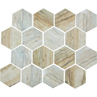 Picture of Tesoro - Bark Hexagon Cinnamon