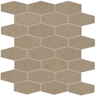 Picture of Marazzi - Classentino Marble Linear Hexagon Mosaic Corinth Beige