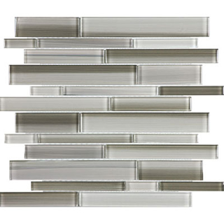 Picture of Anatolia Tile & Stone - Bliss Fusion Random Strip Mosaic Clay