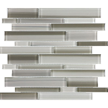 Picture of Anatolia Tile & Stone - Bliss Fusion Random Strip Mosaic Clay