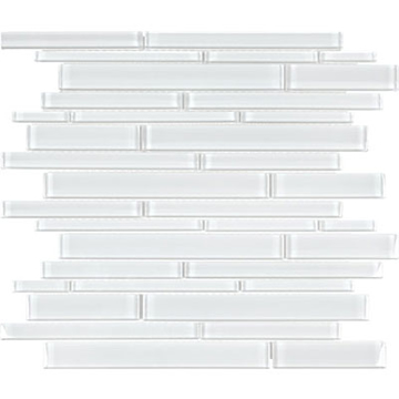 Picture of Anatolia Tile & Stone - Bliss Element Random Strip Mosaic Ice