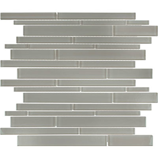 Picture of Anatolia Tile & Stone - Bliss Element Random Strip Mosaic Smoke