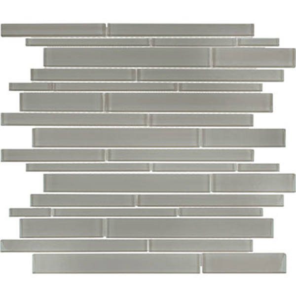 Picture of Anatolia Tile & Stone - Bliss Element Random Strip Mosaic Smoke