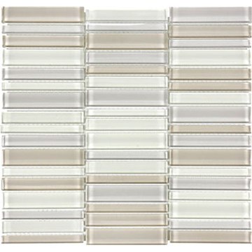 Picture of Anatolia Tile & Stone - Bliss Element Blend Straight Stack Mosaic Natural