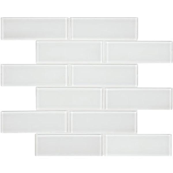 Picture of Anatolia Tile & Stone - Bliss Element Brick Mosaic Ice