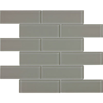 Picture of Anatolia Tile & Stone - Bliss Element Brick Mosaic Smoke