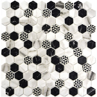 Picture of Eleganza Tiles - Onix Hexagon Blends Emma Malla