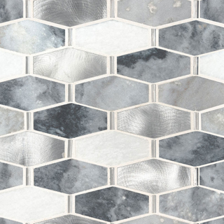 Picture of MS International - Decorative Blends Mosaic Hexagon Ankara