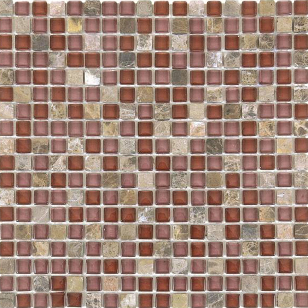 Picture of Bati Orient - Glass Mosaic 5/8 x 5/8 Brown Marble/Brown
