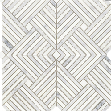 Picture of Emser Tile - Alluro Mosaic Mini Palace Silver