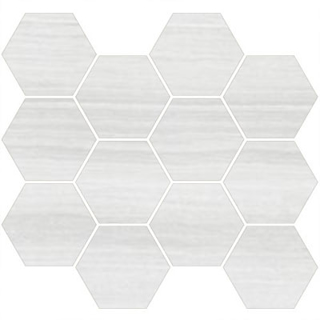 Picture of Eleganza Tiles - Coastline Moderne Mosaic Hexagon Pebble Beach