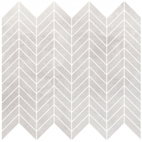 Picture of Eleganza Tiles - Metal Max Moderne Mosaic Chevron Light Grey