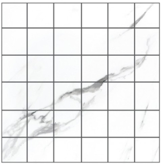 Picture of Eleganza Tiles - Statuario Extra Moderne Mosaic Matte White