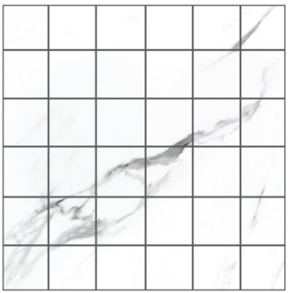 Picture of Eleganza Tiles - Statuario Extra Moderne Mosaic Matte White