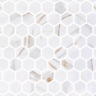 Picture of Eleganza Tiles - Onix Hexagon Blends Calacatta Gold