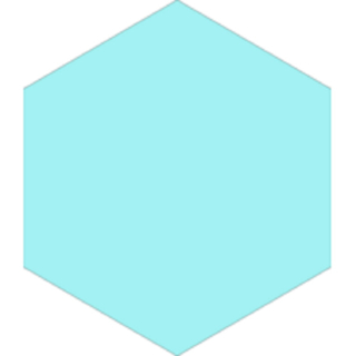 Picture of Tesoro - Basic Hexagon Aqua