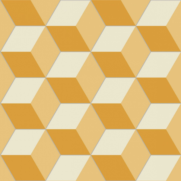 Picture of Bisazza Mosaico - Cementiles Decorations Hex Cubic Sun